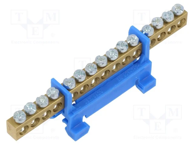 Conector: bloco terminal, 16mm2, faixas: 1, braça.