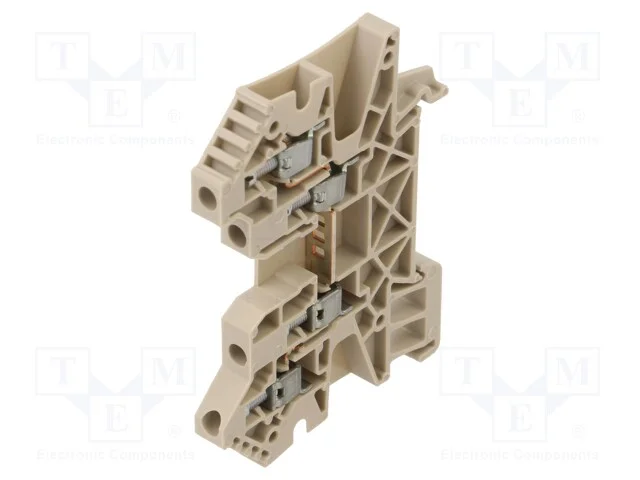 Conector: de carril, 4mm2, faixas: 1, braçadeiras.