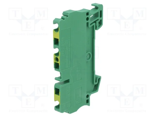 Conector: de carril, 2,5mm2, faixas: 1, braçadeir.