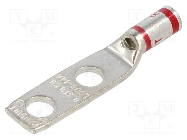 Terminal: anel tubular, 1/4, cerrar, com cabo, li.