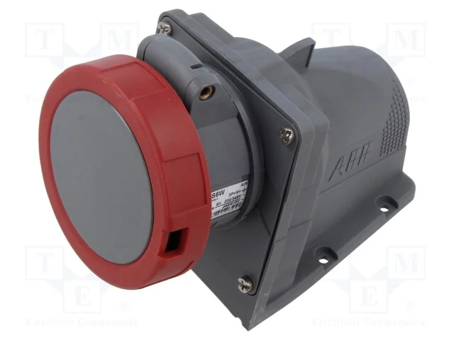 Conector: de alimenta&ccedil;&atilde;o AC 3 fases, tomada, f&ecirc;me.