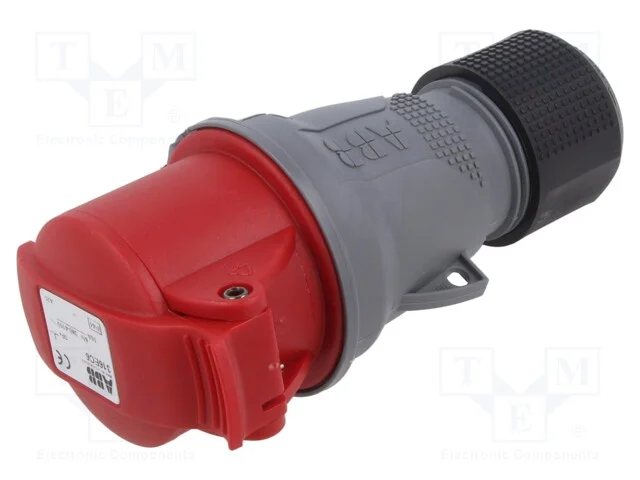 Conector: de alimenta&ccedil;&atilde;o AC 3 fases, ficha, f&ecirc;mea.