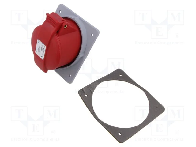 Conector: de alimenta&ccedil;&atilde;o AC 3 fases, tomada, f&ecirc;me.