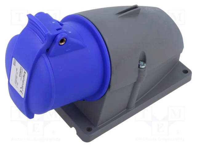 Conector: de alimenta&ccedil;&atilde;o AC 3 fases, tomada, f&ecirc;me.