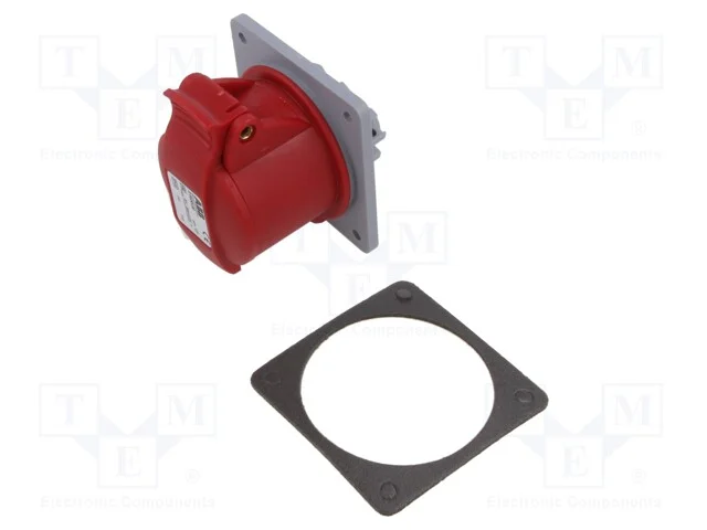 Conector: de alimenta&ccedil;&atilde;o AC 3 fases, tomada, f&ecirc;me.