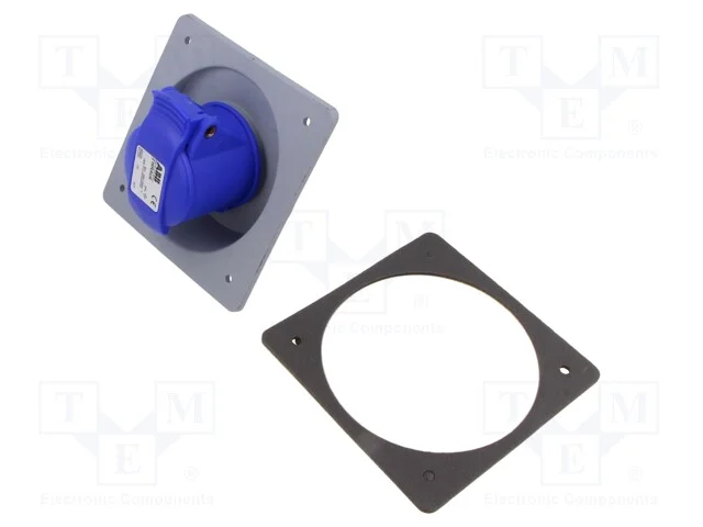 Conector: de alimenta&ccedil;&atilde;o AC 3 fases, tomada, f&ecirc;me.