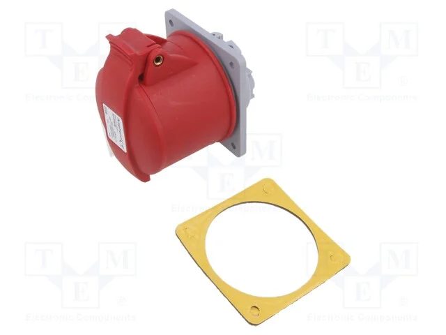 Conector: de alimenta&ccedil;&atilde;o AC 3 fases, tomada, f&ecirc;me.