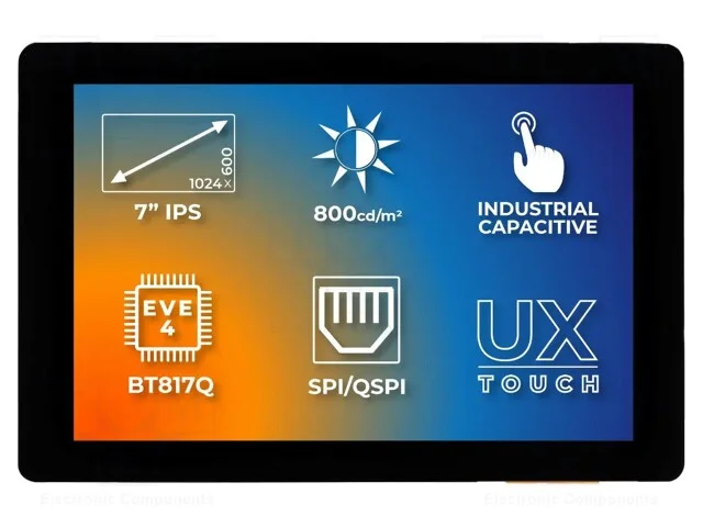 Monitor: TFT, 7, 1024x600, Ilum: LED, Dim: 179,96.
