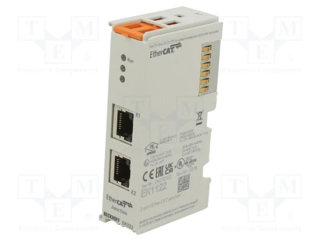 Comunicação, RJ45 x2, IP20, EtherCAT, -25÷60C