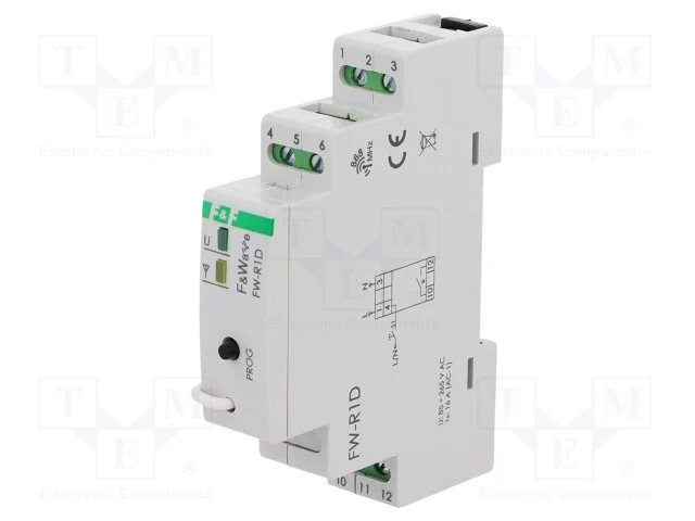 Rel&eacute;, F&Wave, para trilho DIN, 85&divide;265VAC, 85&divide;265V.