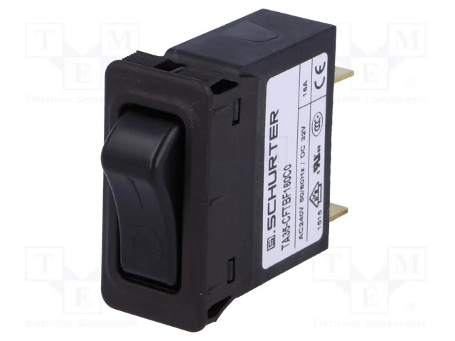 Disjuntor Contra Sobreintensidades, Unom: 240vac, 32vdc, 16a