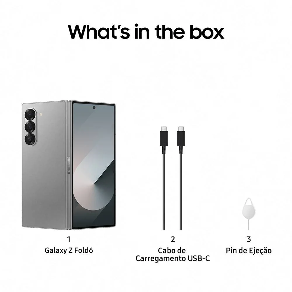 Smartphone Samsung Galaxy Z Fold6 12/1tb Prata