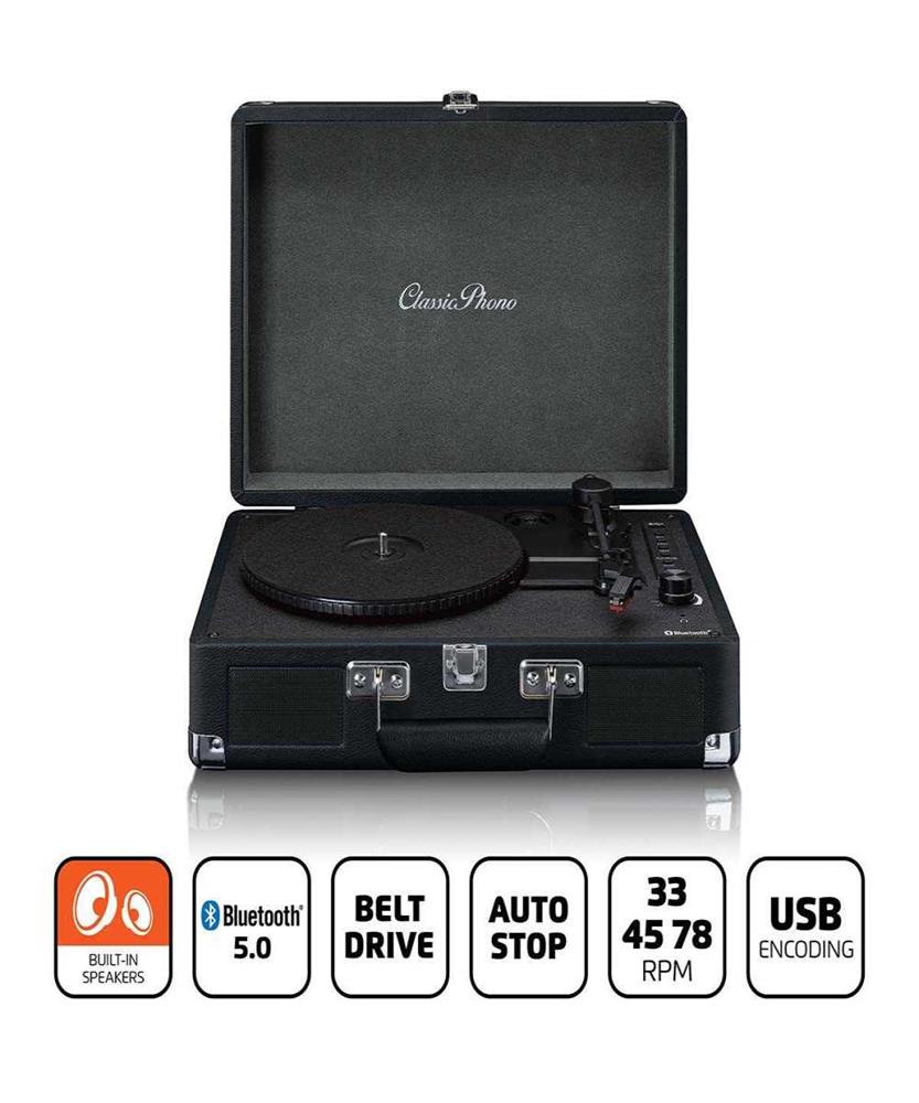 Tocadiscos Retro Bt Usb Play/Encode Aux