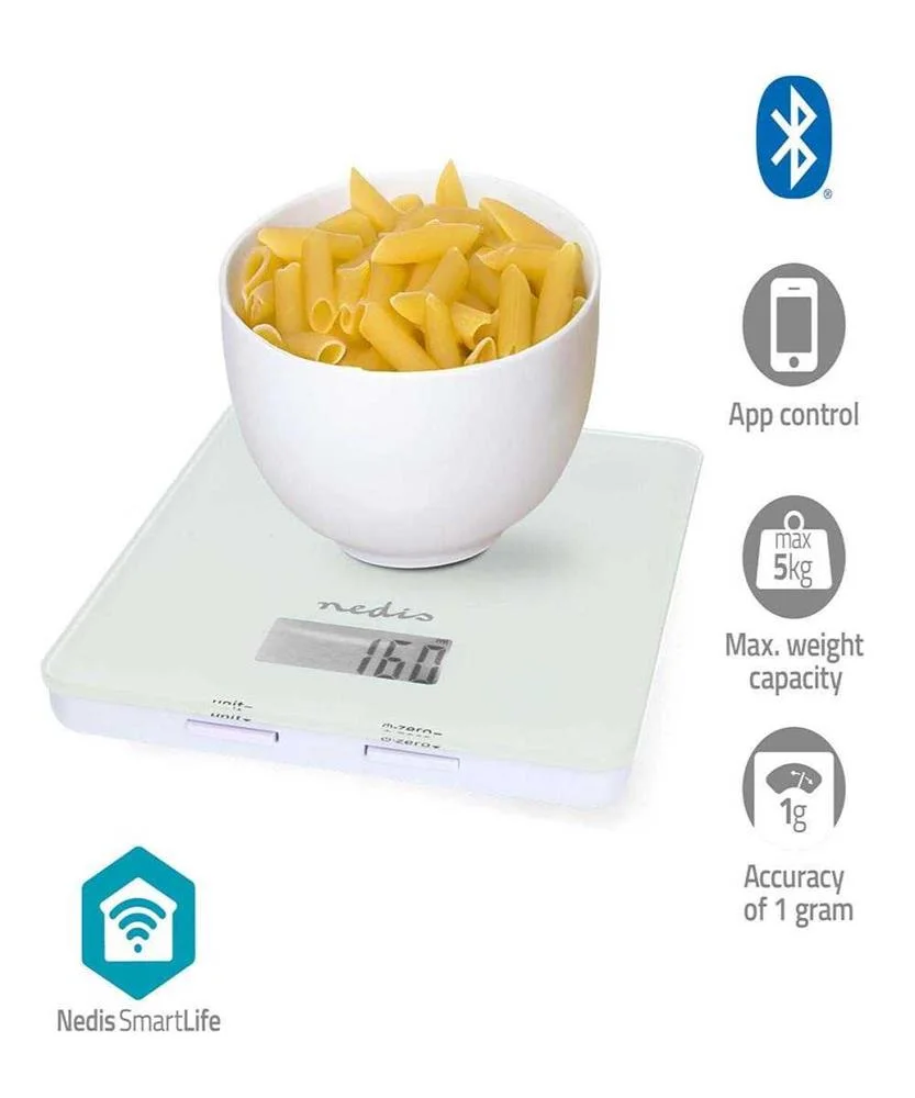 Balança de Cozinha Smartlife Bluetooth Glass /