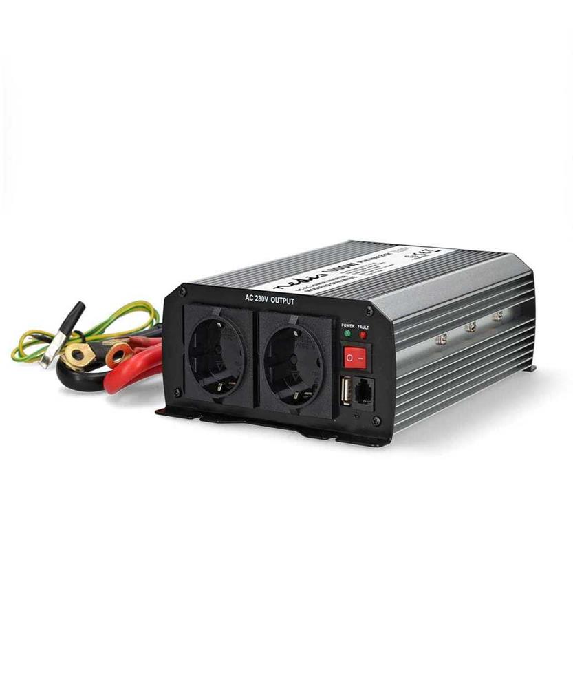 Inversor de Energía de Onda Sinusoidal Modificada | Tensión de Entrada: 12 V Dc | Salida(S) de Poten