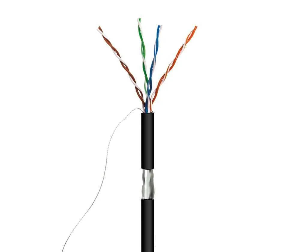 Bobine Cabo de Dados Ftp Cca Cat5e Awg24 P/ Exterior 1000 Mts - Nimo