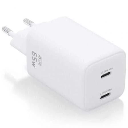 Carregador de Parede Aisens Asch-65w2p039-W/ 2xu Gan
