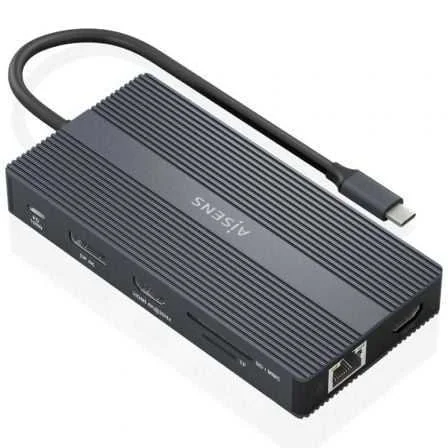 Docking Usb Tipo-C Aisens Asuc-12p017-Gr/ 2xhdmi/