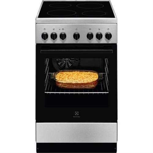 Fogão Eléctrico Vitrocerâmico 4 Zonas + Forno 57L.