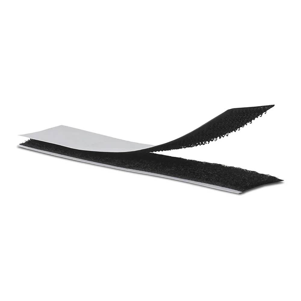 Fita Adesiva Tipo Gancho e Bucle 2x10cm. Preto 21.