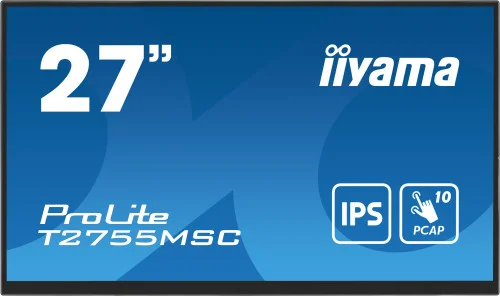 Iiyama 68.6cm (27")   T2755msc-B1 16:9  M-Touch Hdmi+Dp Webc Retail