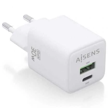 Cargador Gan de Pared Aisens Asch-30w2p037-W/ 1xu