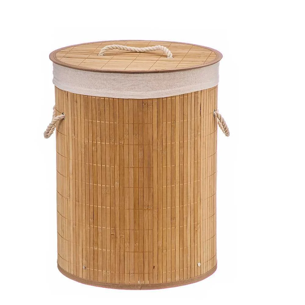 Cesto da Roupa Bambu 35x35x50cm Caison