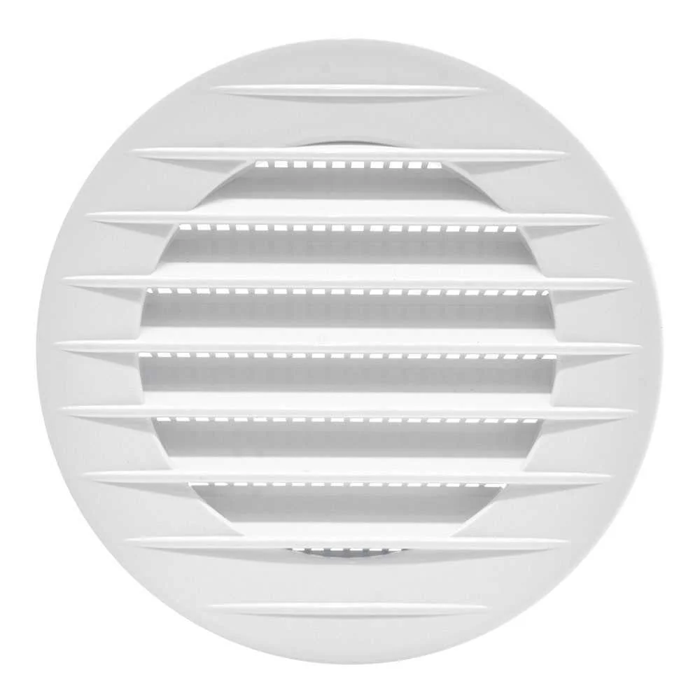 Grelha de ventilação redonda com inserção, abs, c.