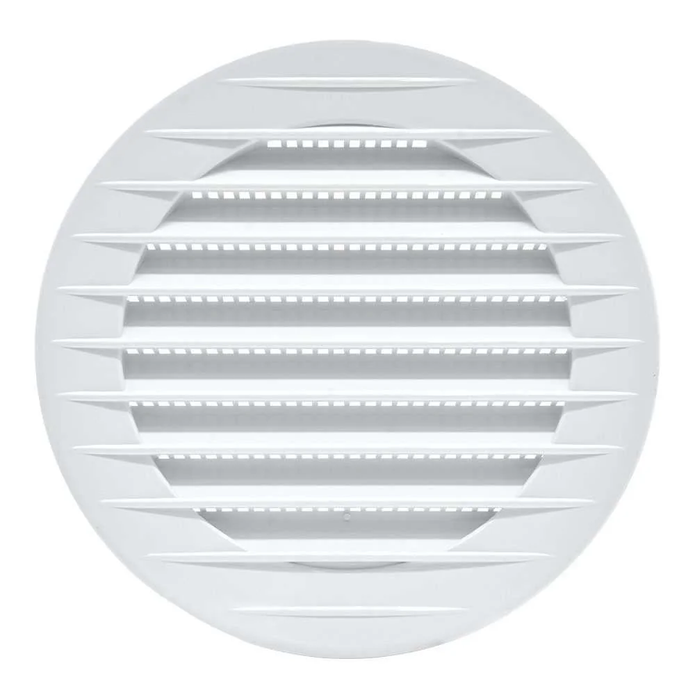 Grelha de Ventilação Redonda com Inserção, Abs, C.