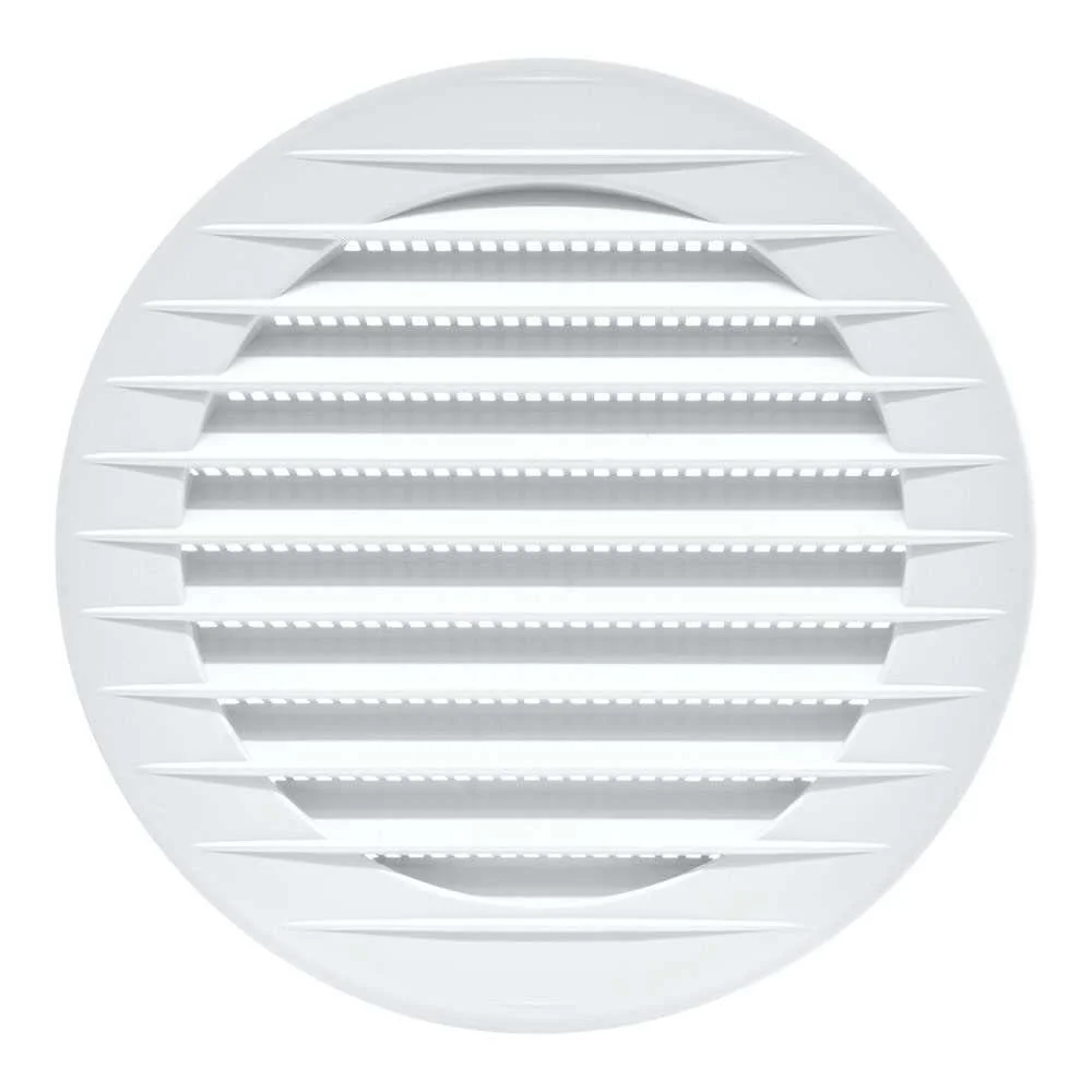 Grelha de Ventilação Redonda com Inserção, Abs, C.