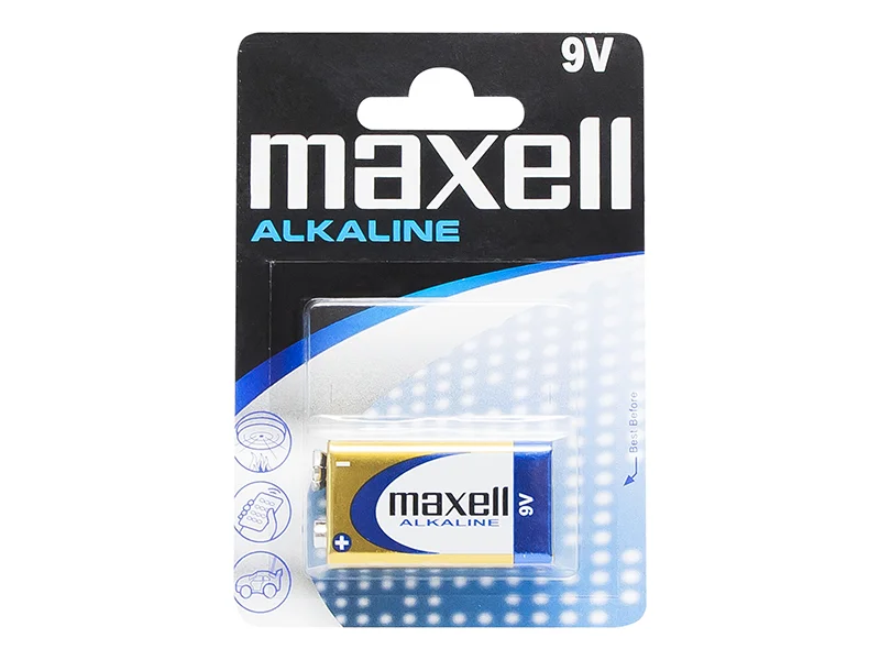 Pilha Alcalina Maxell Mxblr6lr61 Lr61 9v