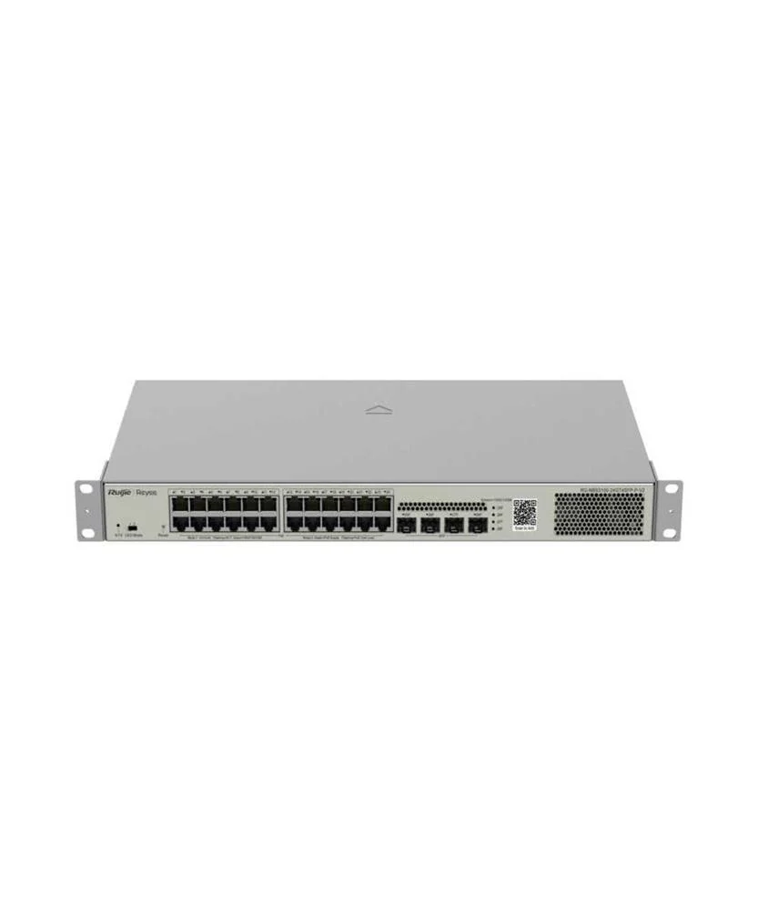 Reyee Switch Poe Cloud Layer 2 - 24 Portas Poe Gigabit+ 4 Sfp Gigabit - 30w Por Porta 802.3af/At / M