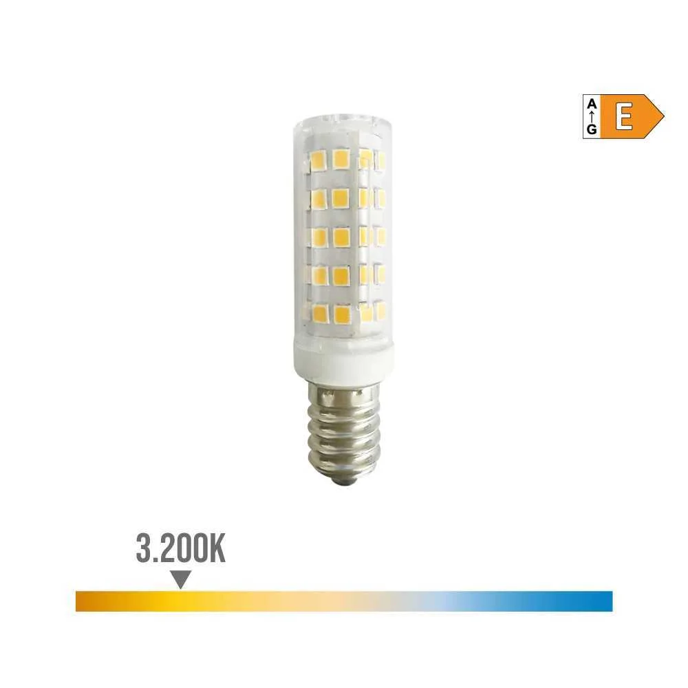 Lâmpada tubular led e14 6,5w 800lm 3.200k luz que.