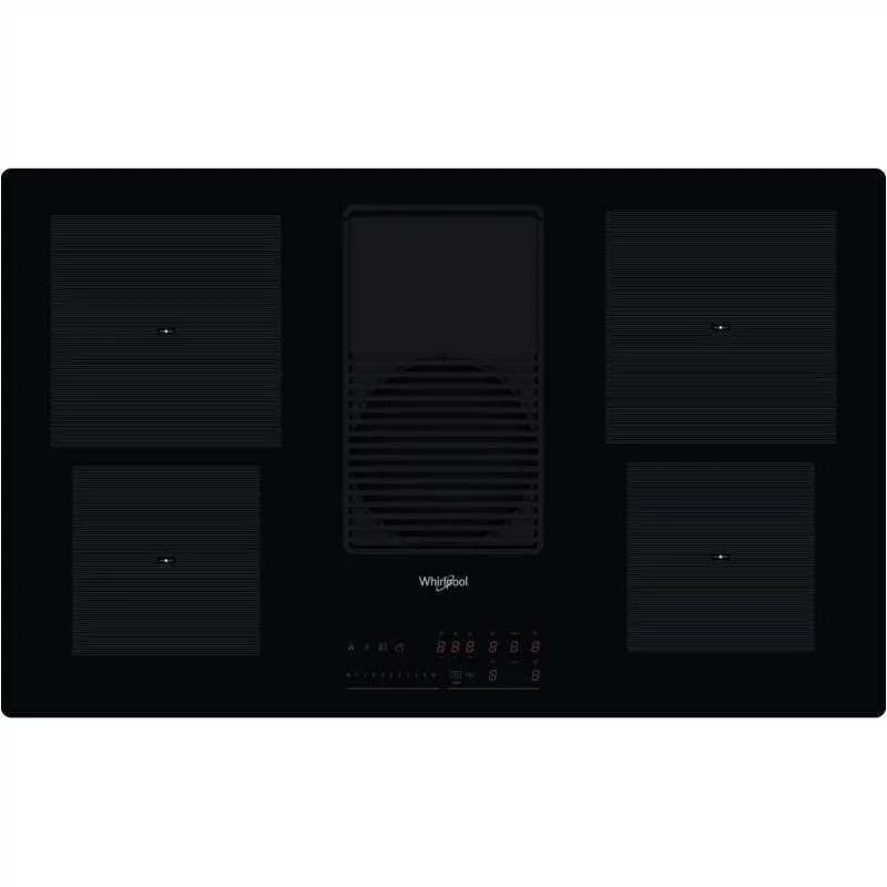 Placa de Indução Wvh 92 K F Kit/1 4 Zonas 7500w C/ Exaustor Preto - Whirlpool
