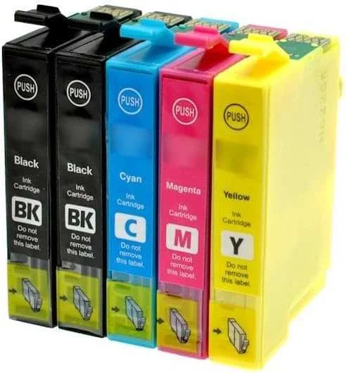 Conjunto 5 Tinteiros Epson T1281 T1282 T1283 T128.