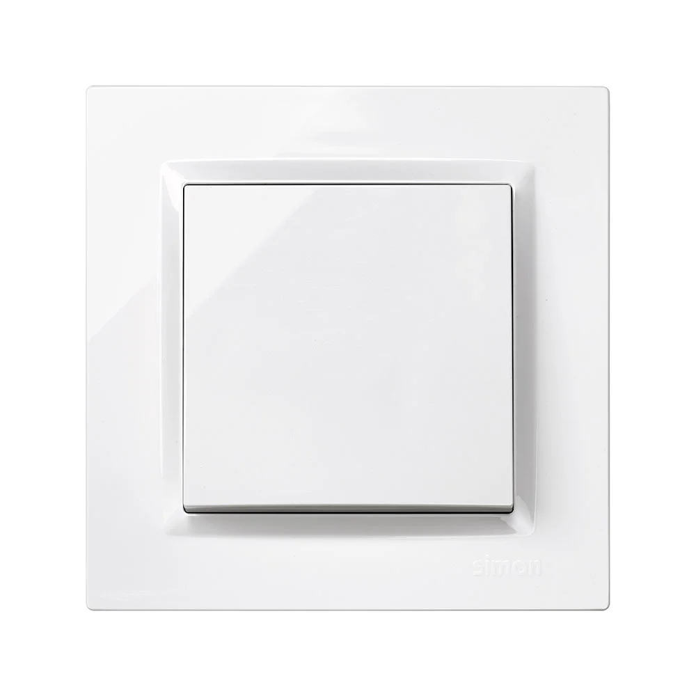 Interruptor cruz branco com quadro