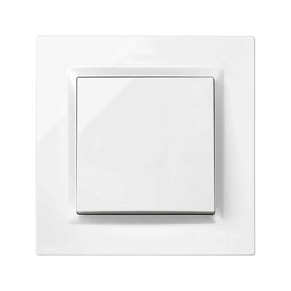 Interruptor cruz branco com quadro