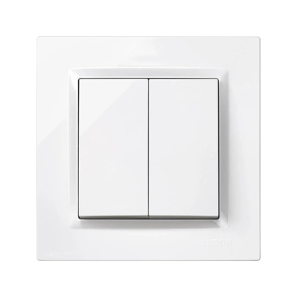Interruptor duplo branco