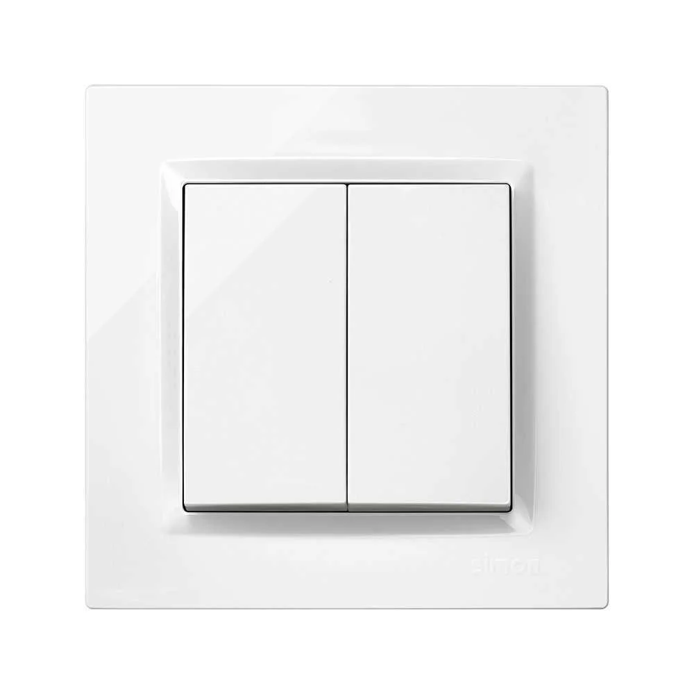 Interruptor duplo branco