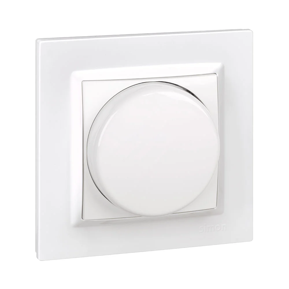 Interruptor led branco regular com moldura