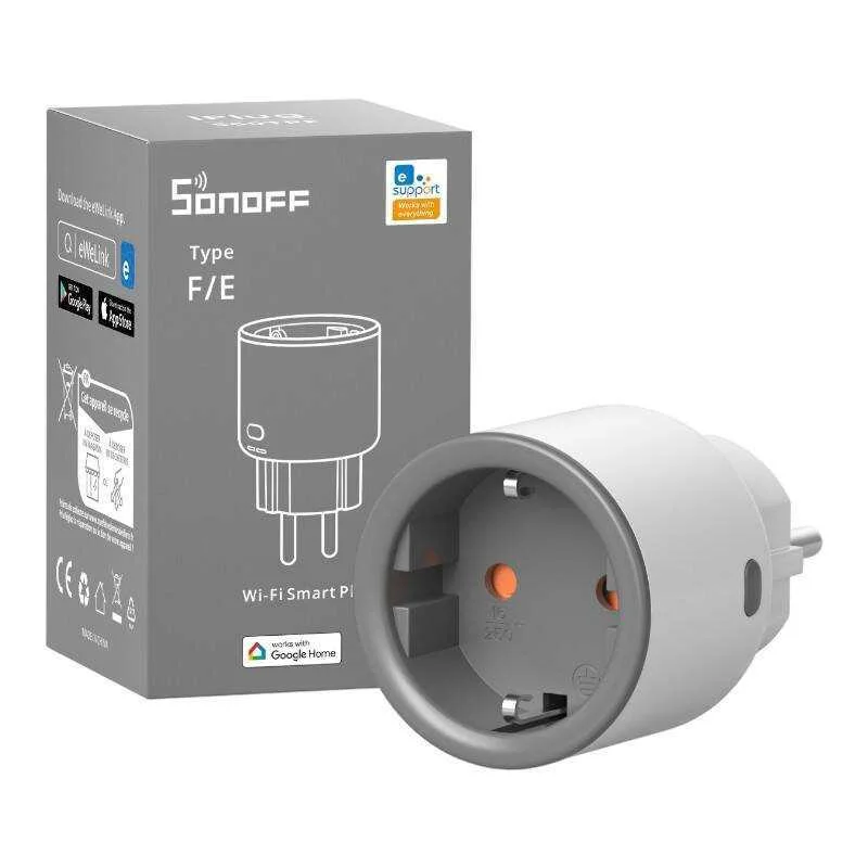 Sonoff S60 Wifi Smart Plug With Energy Monitoring, F-Type (S60tpf)