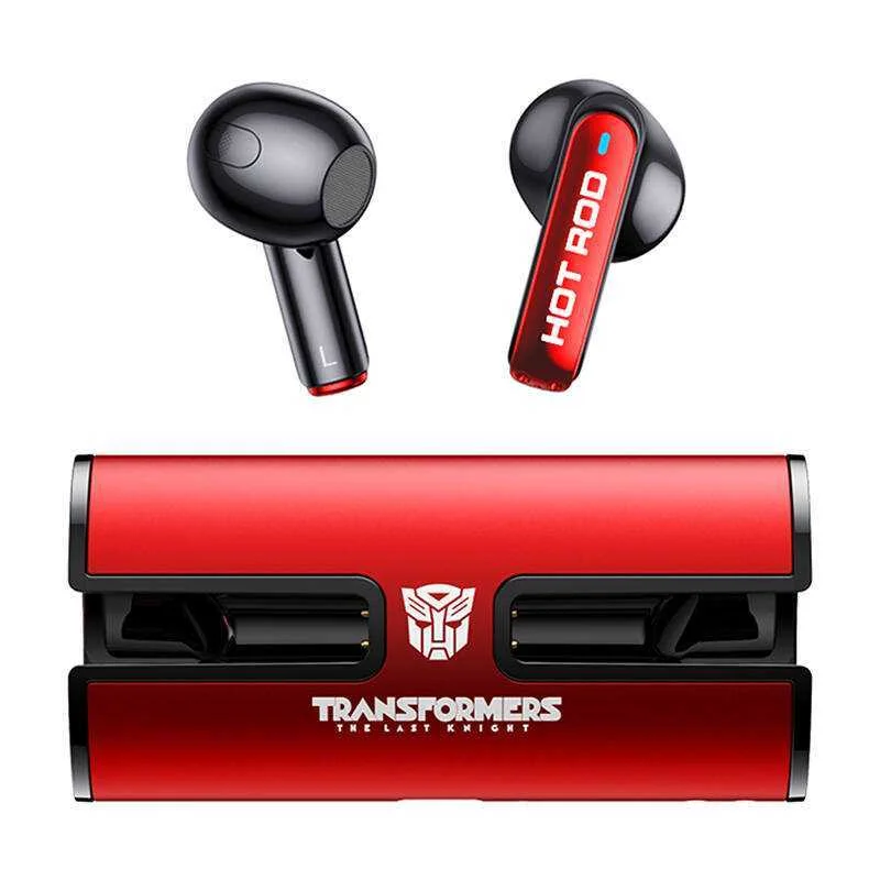 Auriculares Bluetooth Tws Tf-T02 Vermelho - Transformers