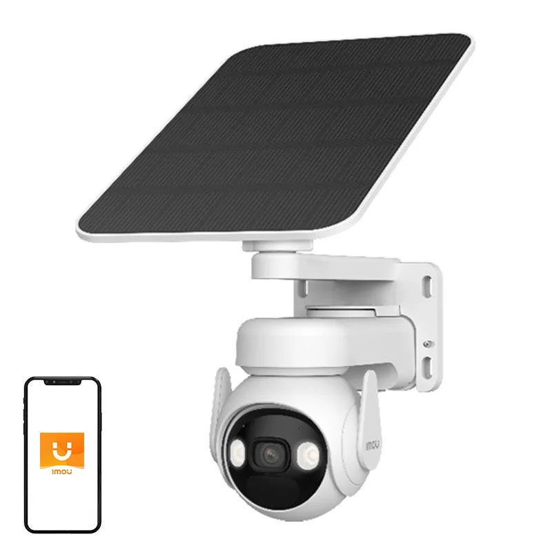 Câmara Wi-Fi exterior de 360° com painel solar Im.