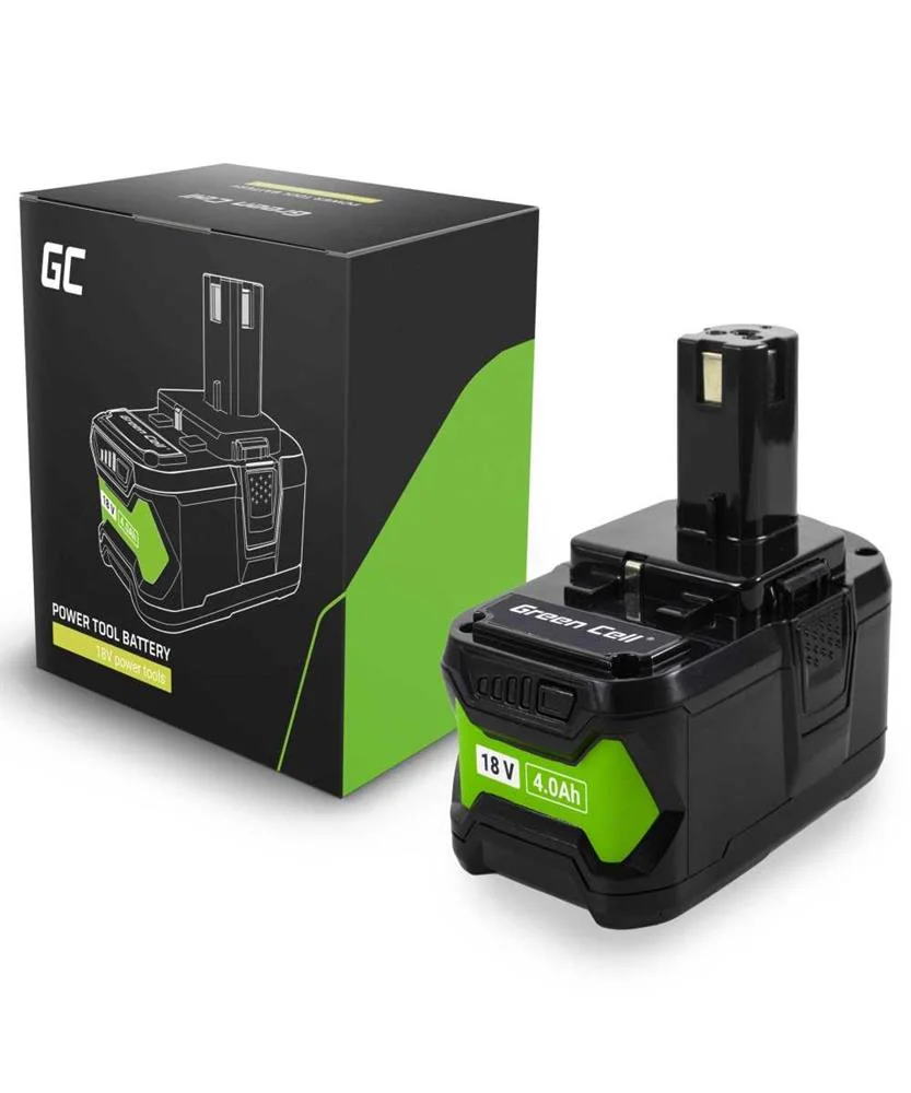 Bateria de Célula Verde para Ryobi One+ 18v 4ah Substituir