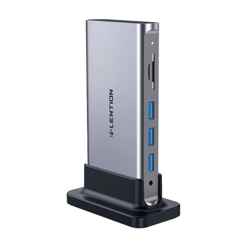 Lention Docking Station Av Usb-C Gray