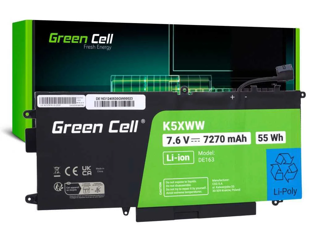 Green Cell Laptop Akku K5xww F?r Dell Latitude 7390 2-In-1 5289 7389