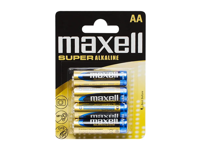 Pilha alcalina AA 1,5 Lr6 Maxell Super