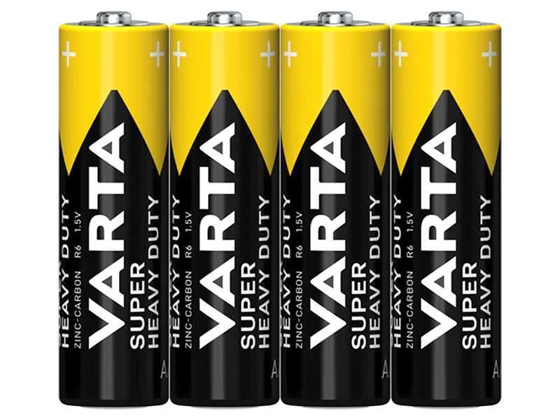 Pilha Varta Superlife de zinco-carbono AA 15 R6