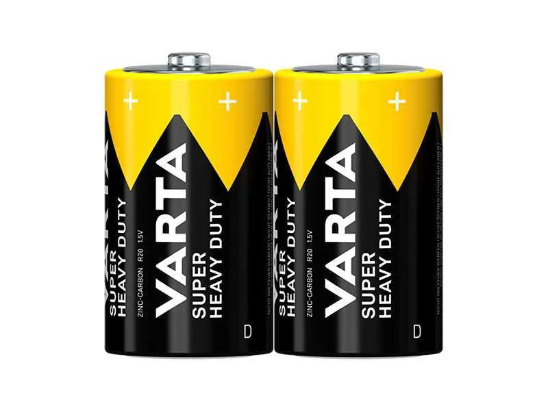 Bateria D 1,5 Lr20 Varta Superlif Zinco-Carbono