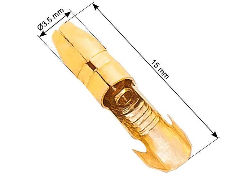 Conector macho não isolado 3,5/15
